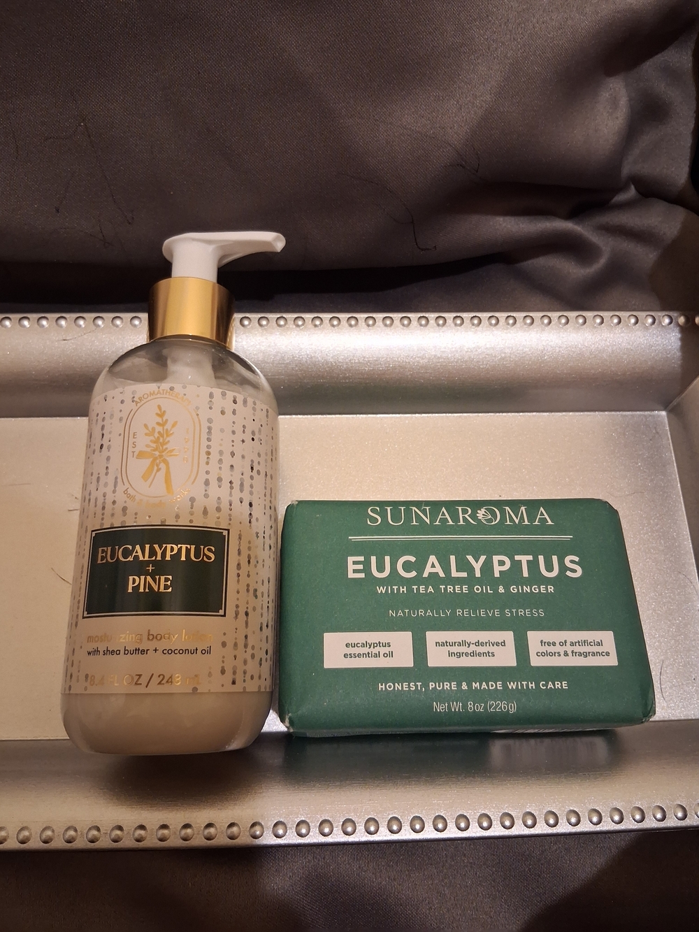 Eucalyptus & Pine Bath Set - Green